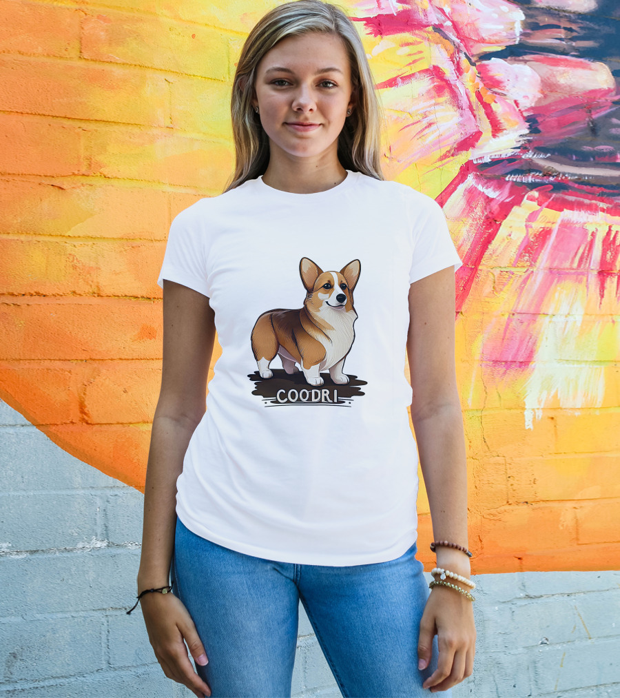 Coodrl Corgi Coodri Cute Dog T-Shirt