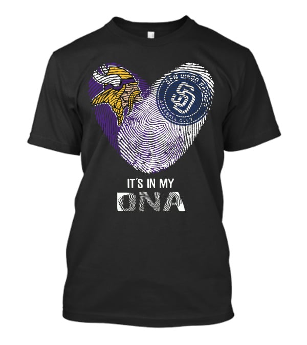 It's In My DNA Vikings San Diego Padres T-Shirt