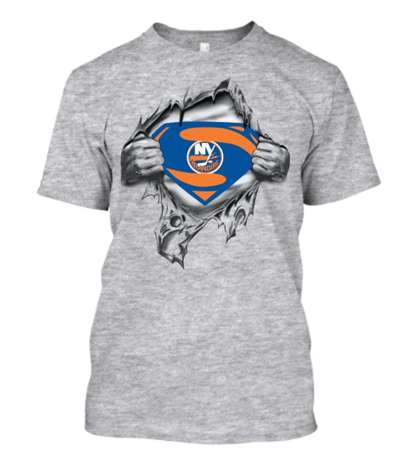 New York Islanders Superman Logo Emblem T-Shirt