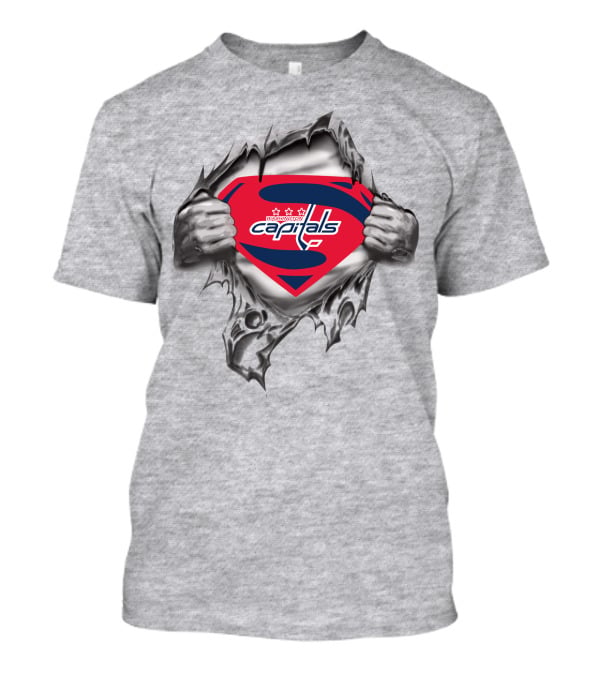 Washington Capitals Superman Logo Revealed Superhero T-Shirt