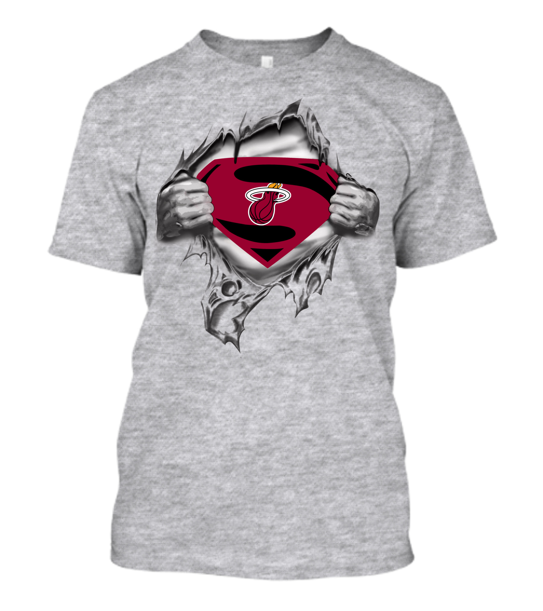 Miami Heat Superman Logo Fusion T-Shirt