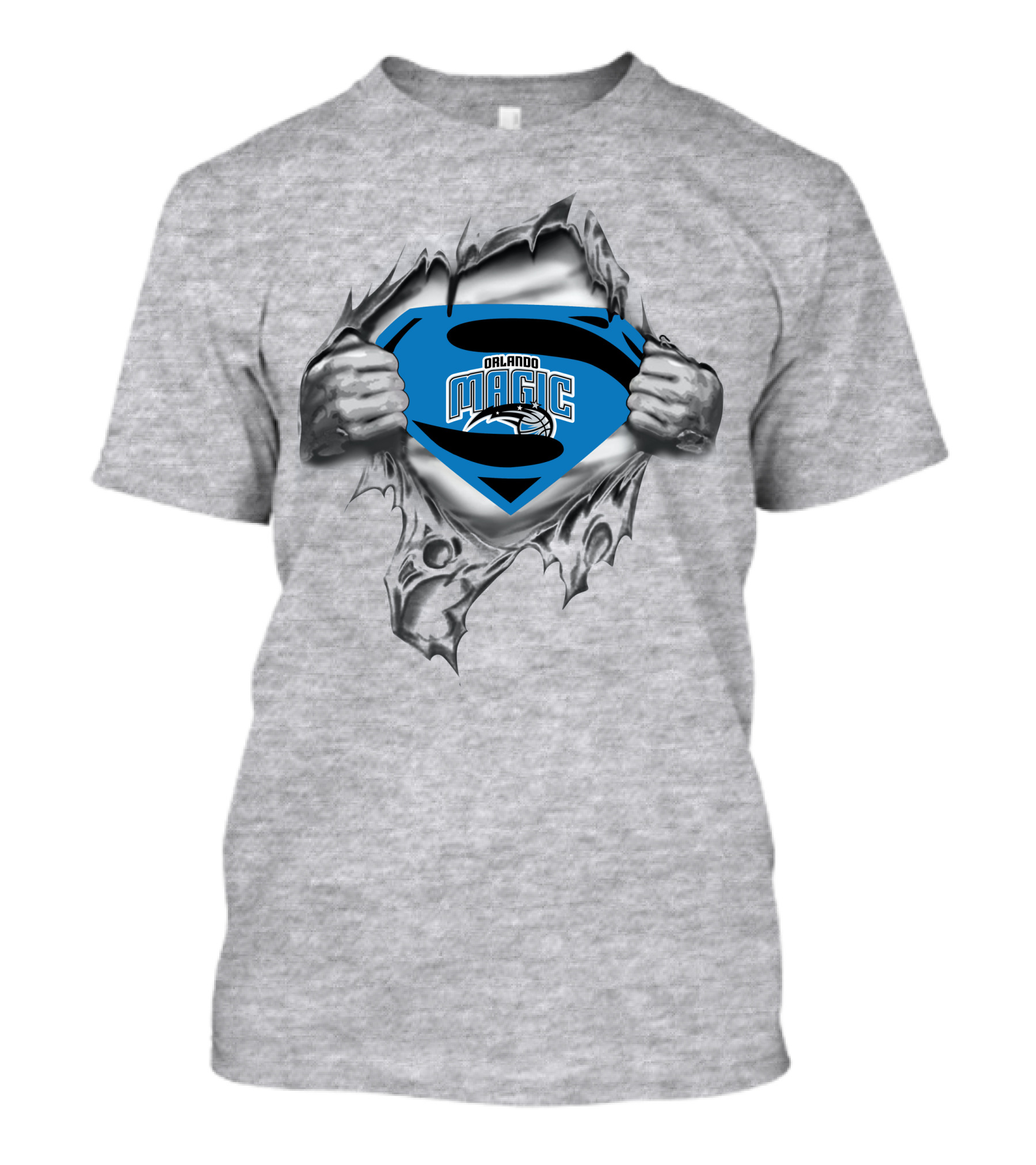 Orlando Magic Superman Logo Torn T-Shirt