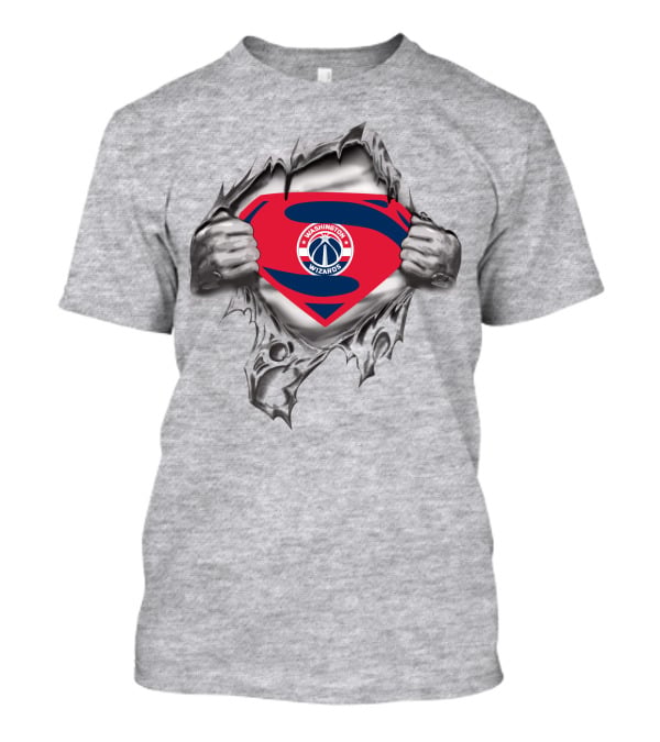 Washington Wizards Superman Logo Emblem Burst T-Shirt