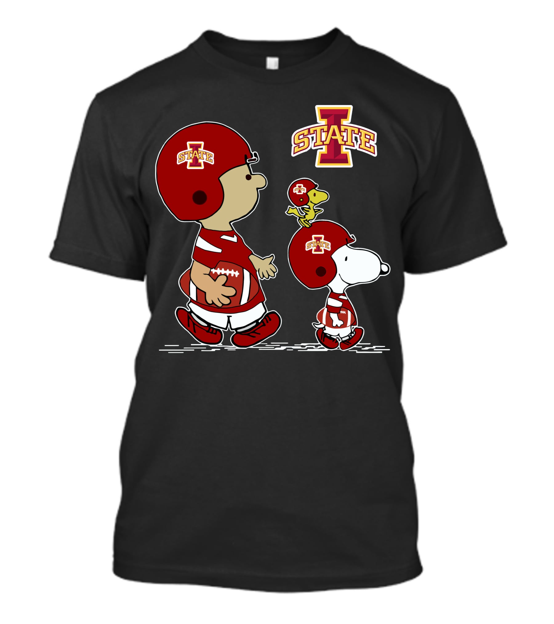 Iowa State Cyclones Snoopy And Woodstock Football Gear T-Shirt
