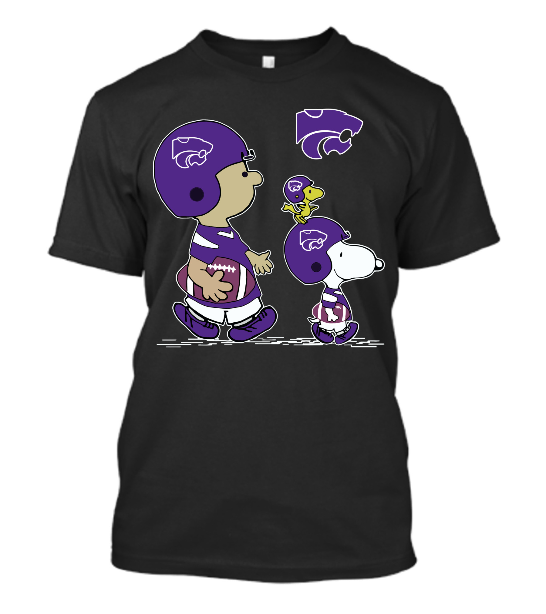 Kansas State Wildcats Snoopy Woodstock Football Team Spirit Fan Gear T-Shirt