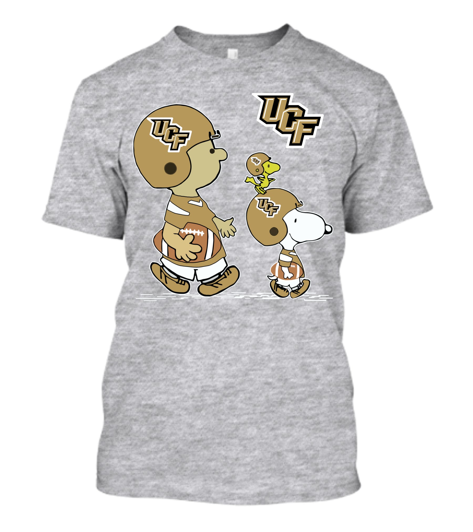 UCF Snoopy Football Charlie Woodstock Helmet Peanuts T-Shirt