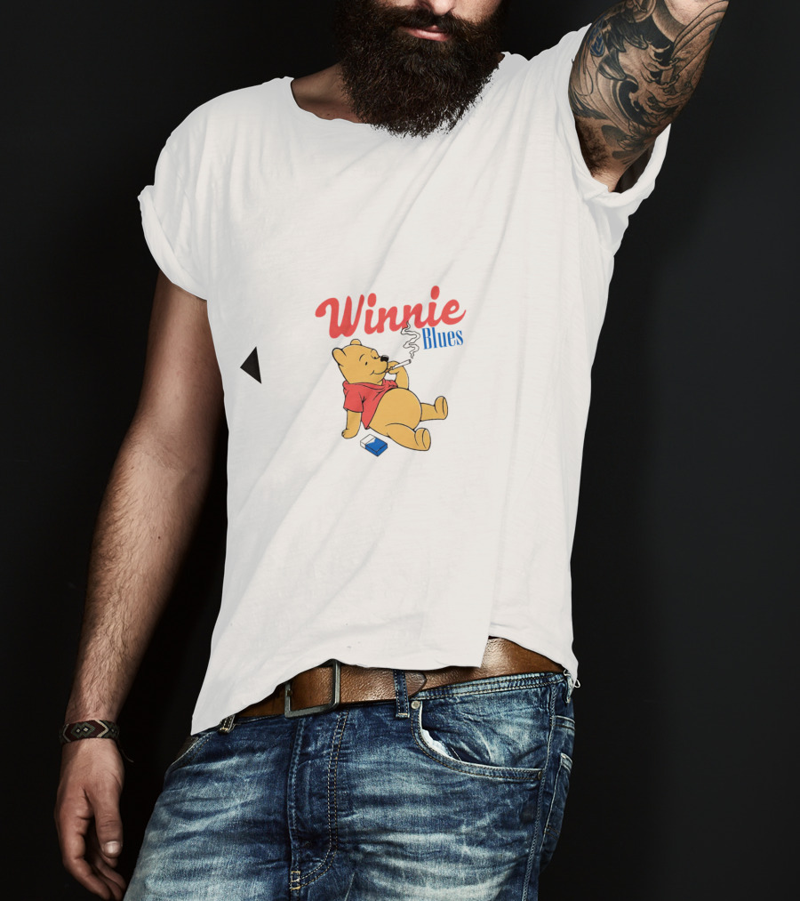 Winnie Blues Smoking Pooh T-Shirt