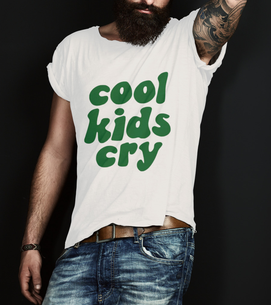 Cool Kids Cry Retro Green T-Shirt