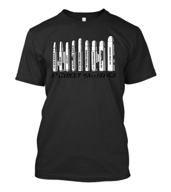 Kentucky Ballistics .375 H&H Magnum .416 Rigby .458 Lott .460 Weatherby Magnum .470 Nitro Express 500 Nitro Express .577 Tyrannosaur .600 Nitro Express .700 Nitro Express T-Shirt