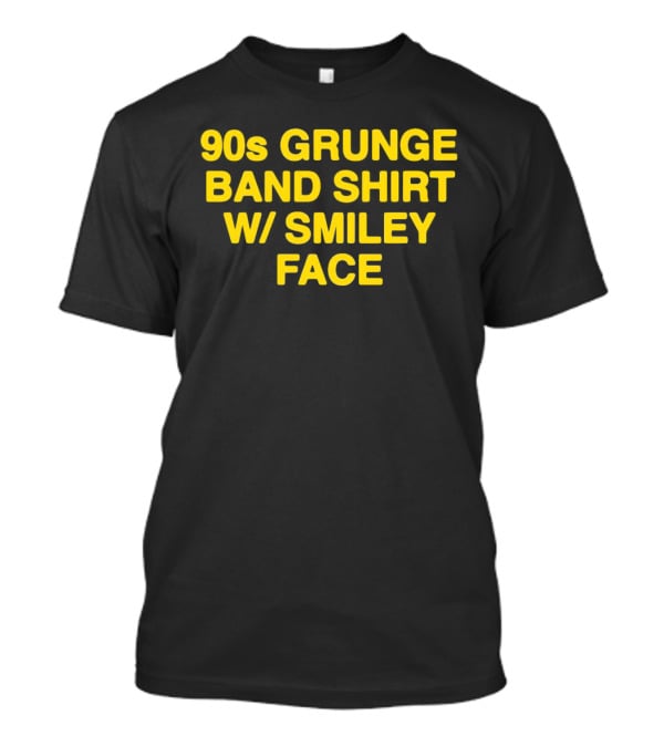 90s Grunge Band Smiley Face T-Shirt