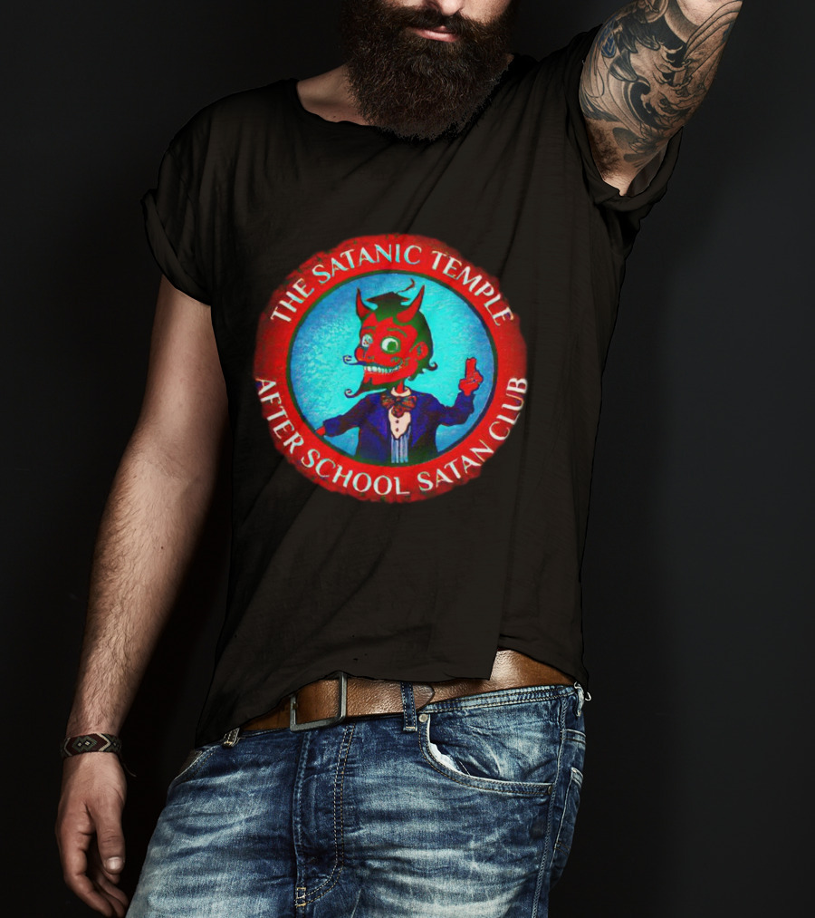 The Satanic Temple After School Satan Club Red Circle Demon T-Shirt