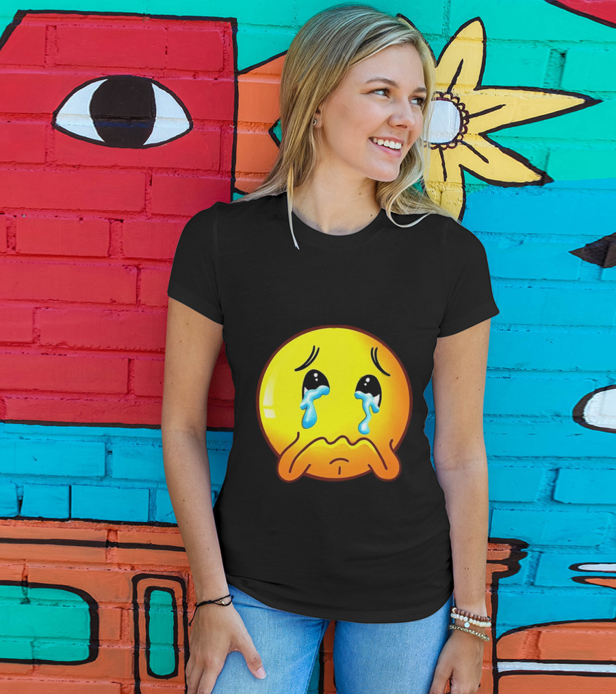 Ginger Sad Crying Emoji T-Shirt