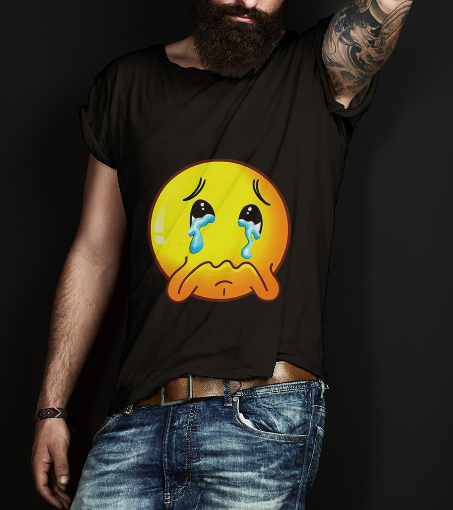 Ginger Sad Crying Emoji T-Shirt