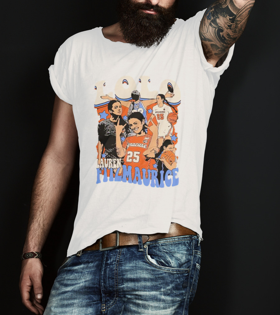 LOLO Lauren Fitzmaurice Syracuse 25 Basketball Vintage T-Shirt