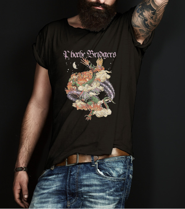 Phoebe Bridgers Dragon Fantasy Castle And Moon T-Shirt