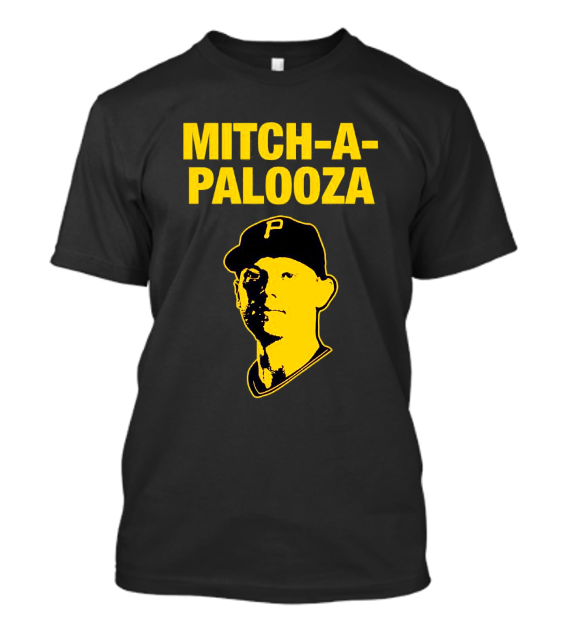 Pittsburgh Pirates Mitch-a-Palooza Bold Yellow Baseball Player T-Shirt