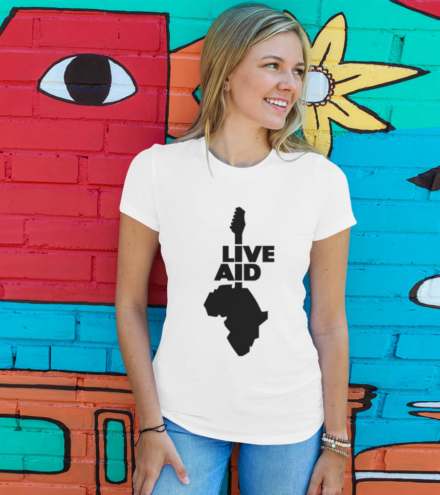 Live Aid Guitar Africa T-Shirt