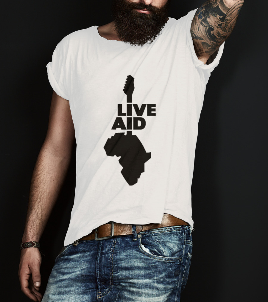 Live Aid Guitar Africa T-Shirt