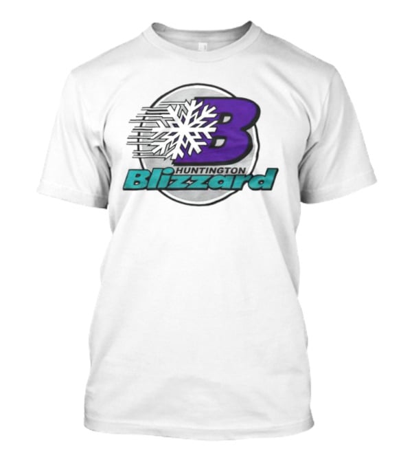 Huntington Blizzard Snowflake Logo Bold Letter B T-Shirt