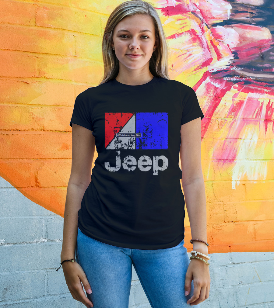 AMC Jeep Red Blue T-Shirt