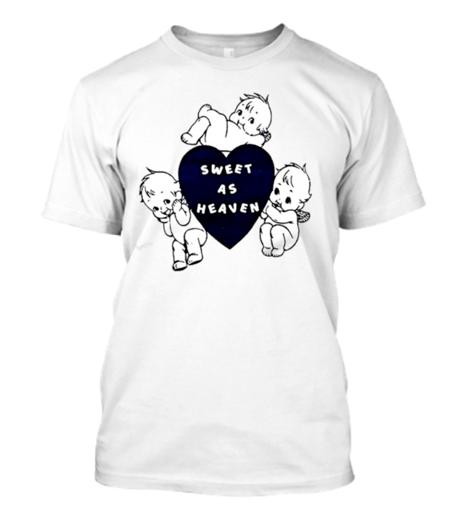 Sweet As Heaven Heart With Adorable Babies T-Shirt