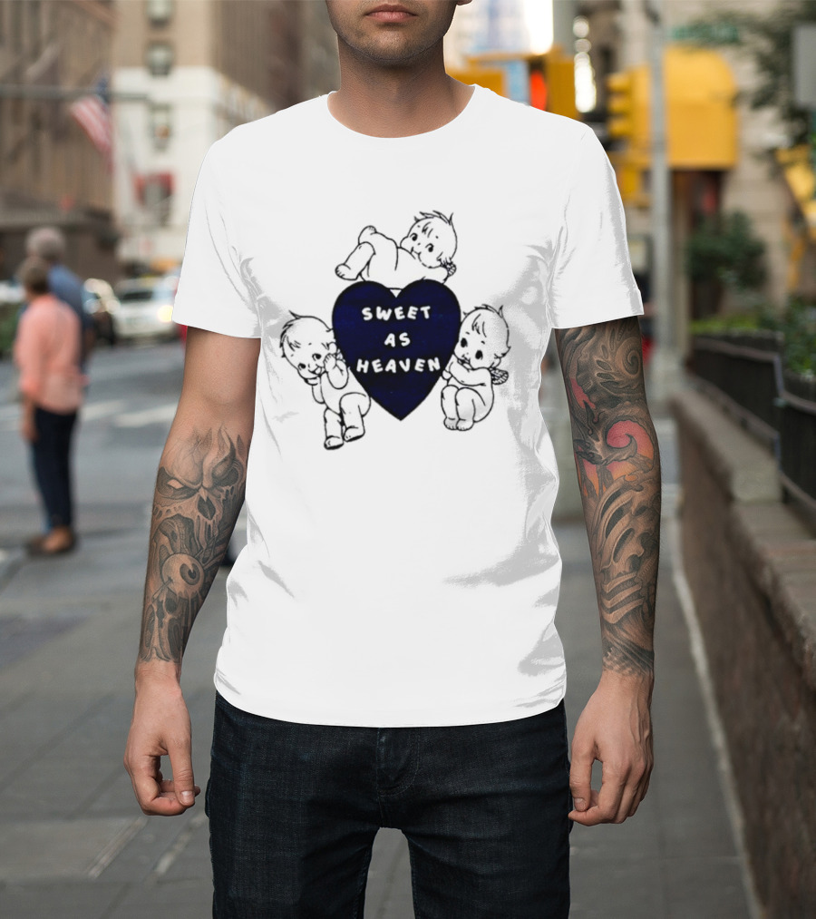 Sweet As Heaven Heart With Adorable Babies T-Shirt