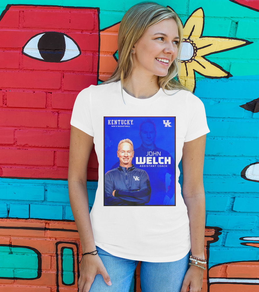 Kentucky Men's Basketball John Welch Assistant Coach UK T-Shirt