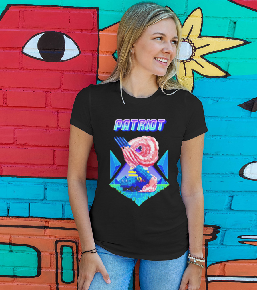 Patriot Retro Futuristic Missile Launcher T-Shirt