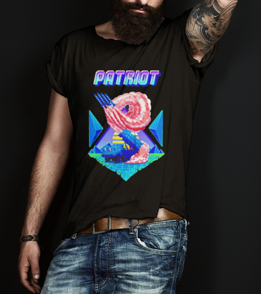 Patriot Retro Futuristic Missile Launcher T-Shirt