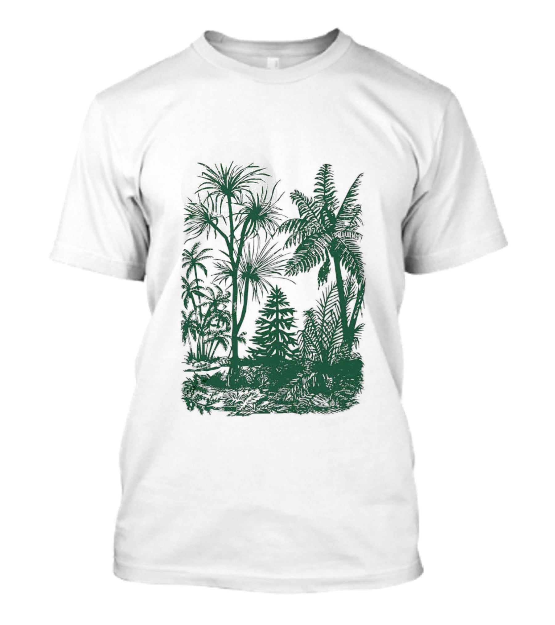 Concret Jungle Tropical Green Forest Urban Wilderness T-Shirt