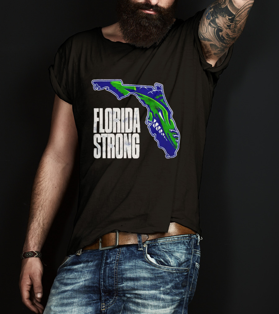 Florida Everblades Florida Strong Map T-Shirt