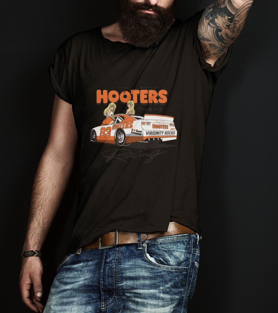 Danny Duncan Hooters 83 Racing I Heart Hot Moms Virginity Rocks T-Shirt