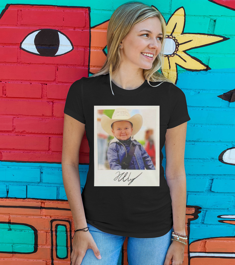 Hasbulla Magomedov Cowboy Polaroid Signature Image T-Shirt