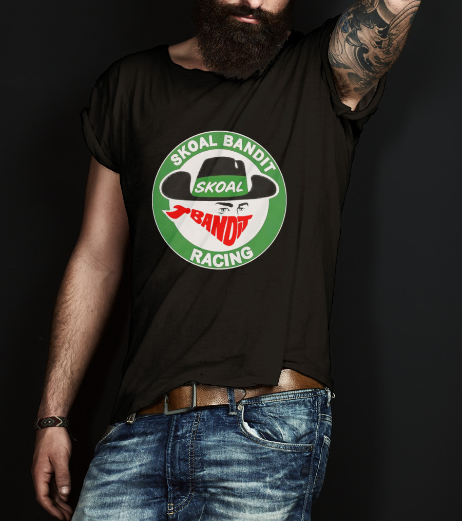 Skoal Bandit Racing Skoal Bandit Logo Cowboy Hat Red Bandana T-Shirt