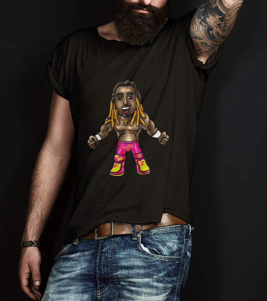 Brawler Cartoon Bout It Pink Yellow J T-Shirt