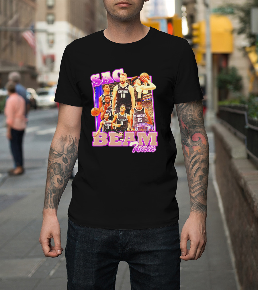 Sacramento Kings Sac Beam Team Basketball Players T-Shirt