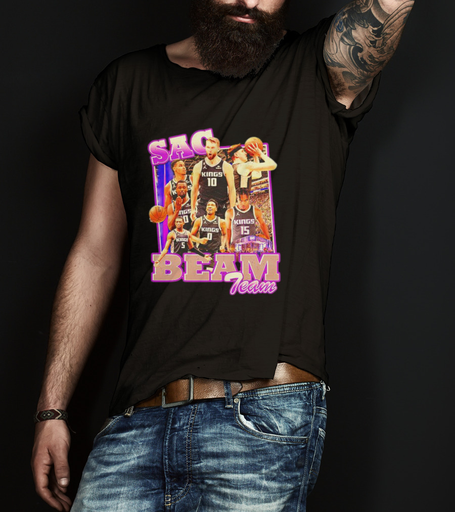Sacramento Kings Sac Beam Team Basketball Players T-Shirt