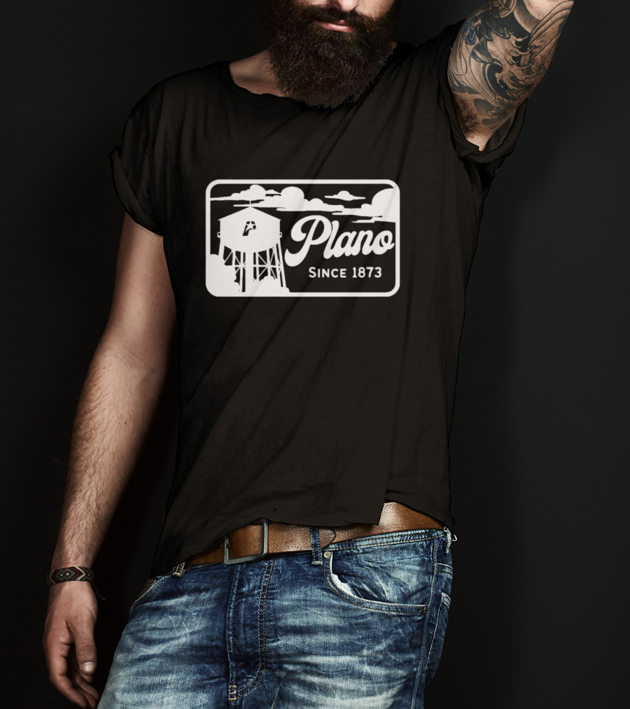 Plano Since 1873 Water Tower T-Shirt
