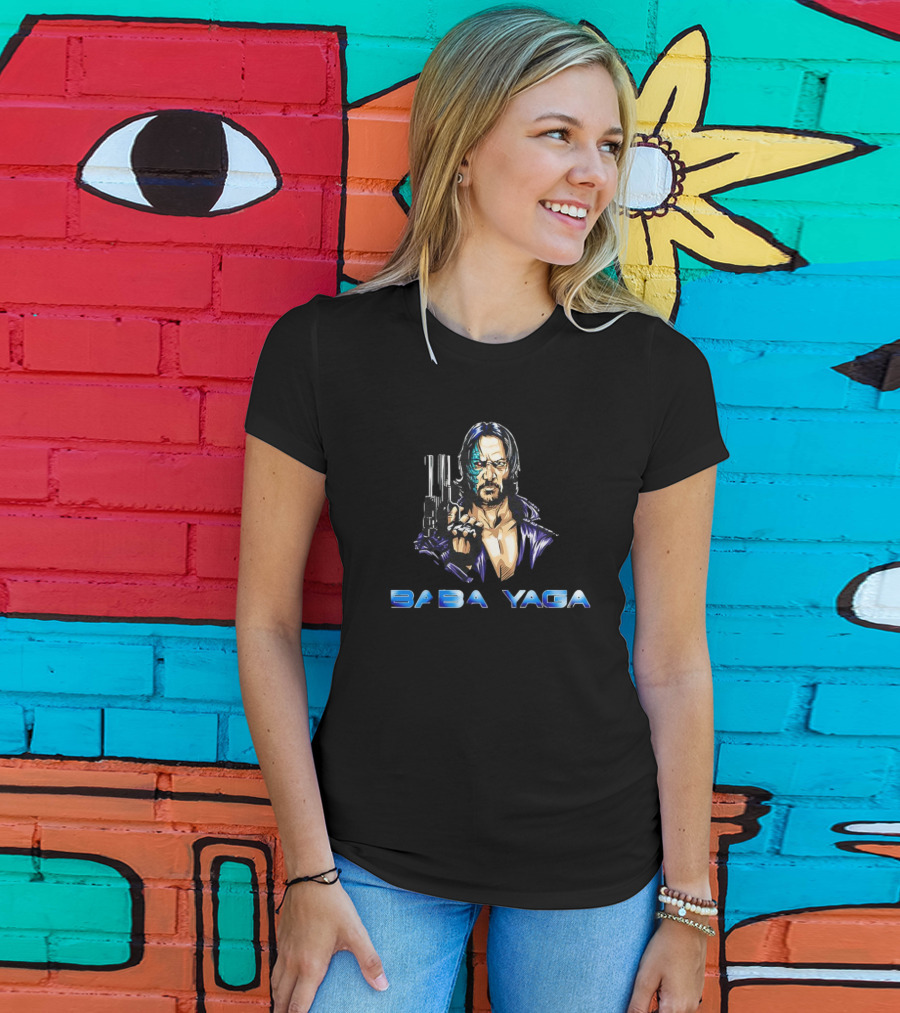 Baba Yaga Wickminator John Comic Style Guns T-Shirt