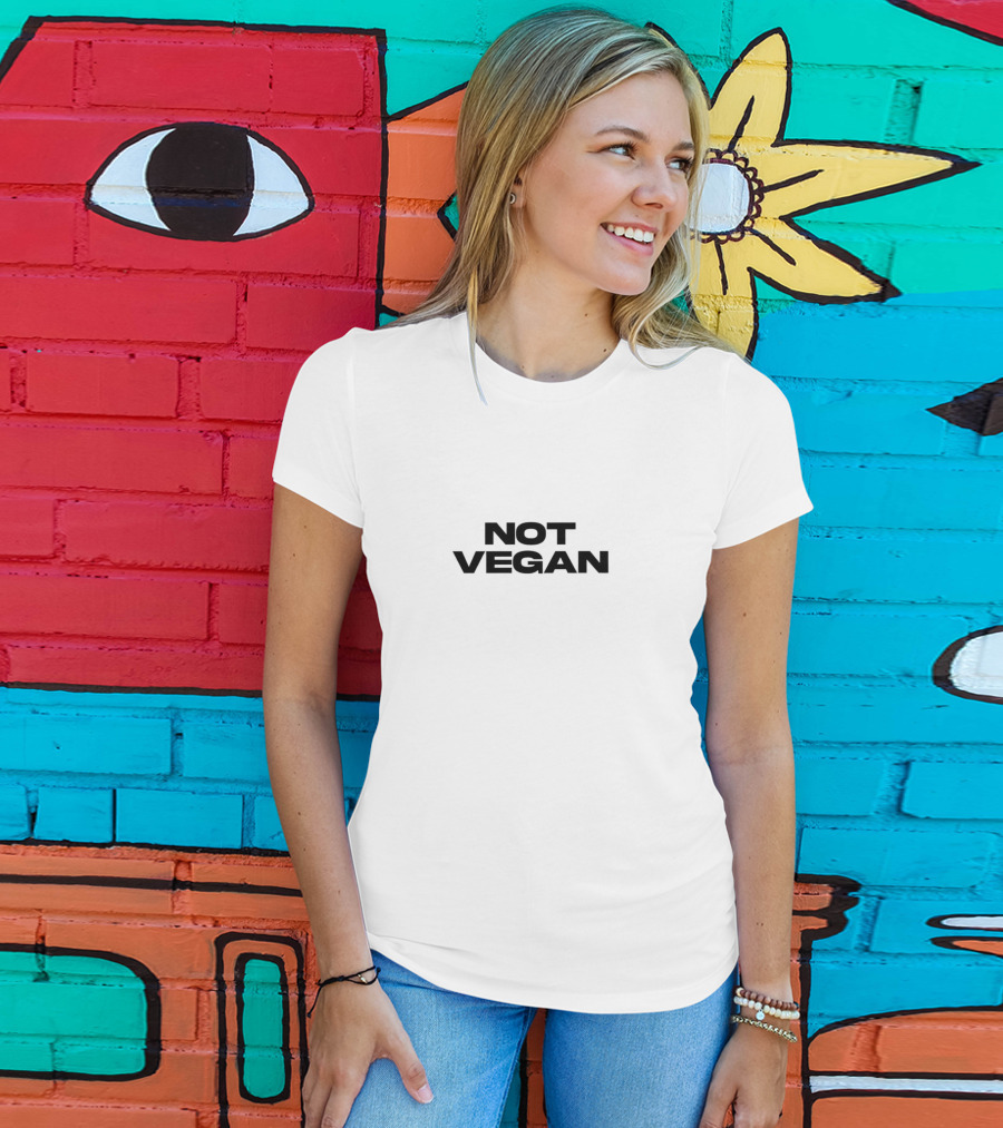 NOT VEGAN Black T-Shirt