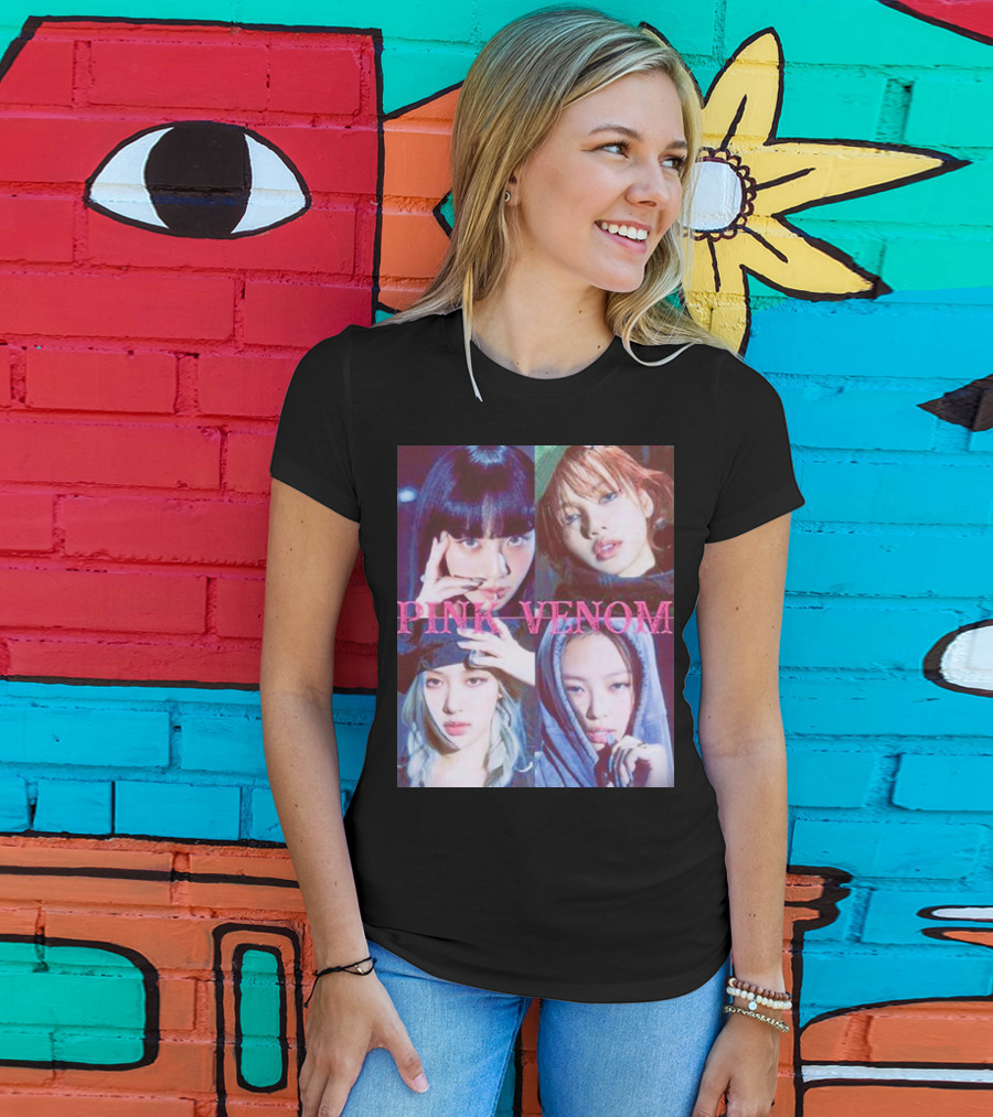 BLACKPINK Born Pink Pink Venom Album Cover T-Shirt