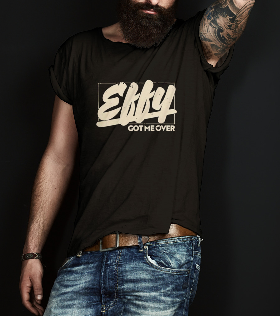 Effy Got Me Over Retro Styled Text Block T-Shirt