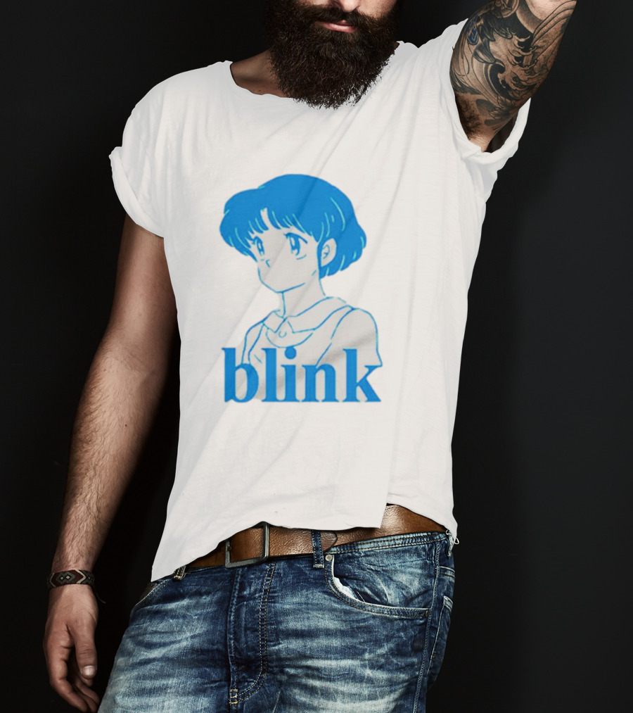 Blink Anime Girl Blue T-Shirt