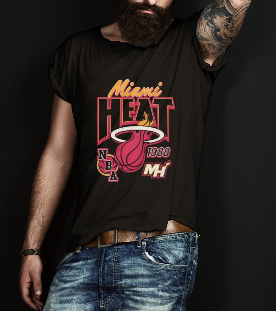 Miami Heat 1988 NBA MH Vintage Retro T-Shirt