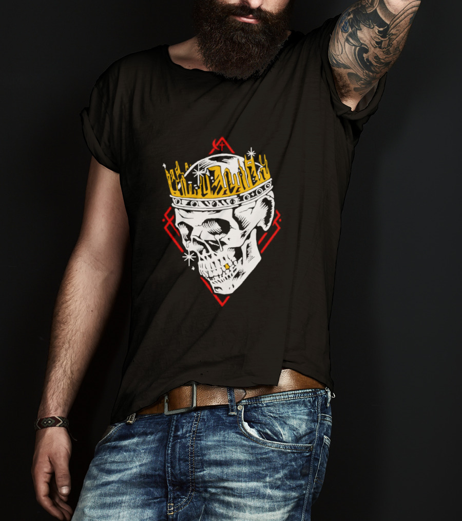 Jelly Roll Skull King Crown Red Diamond T-Shirt