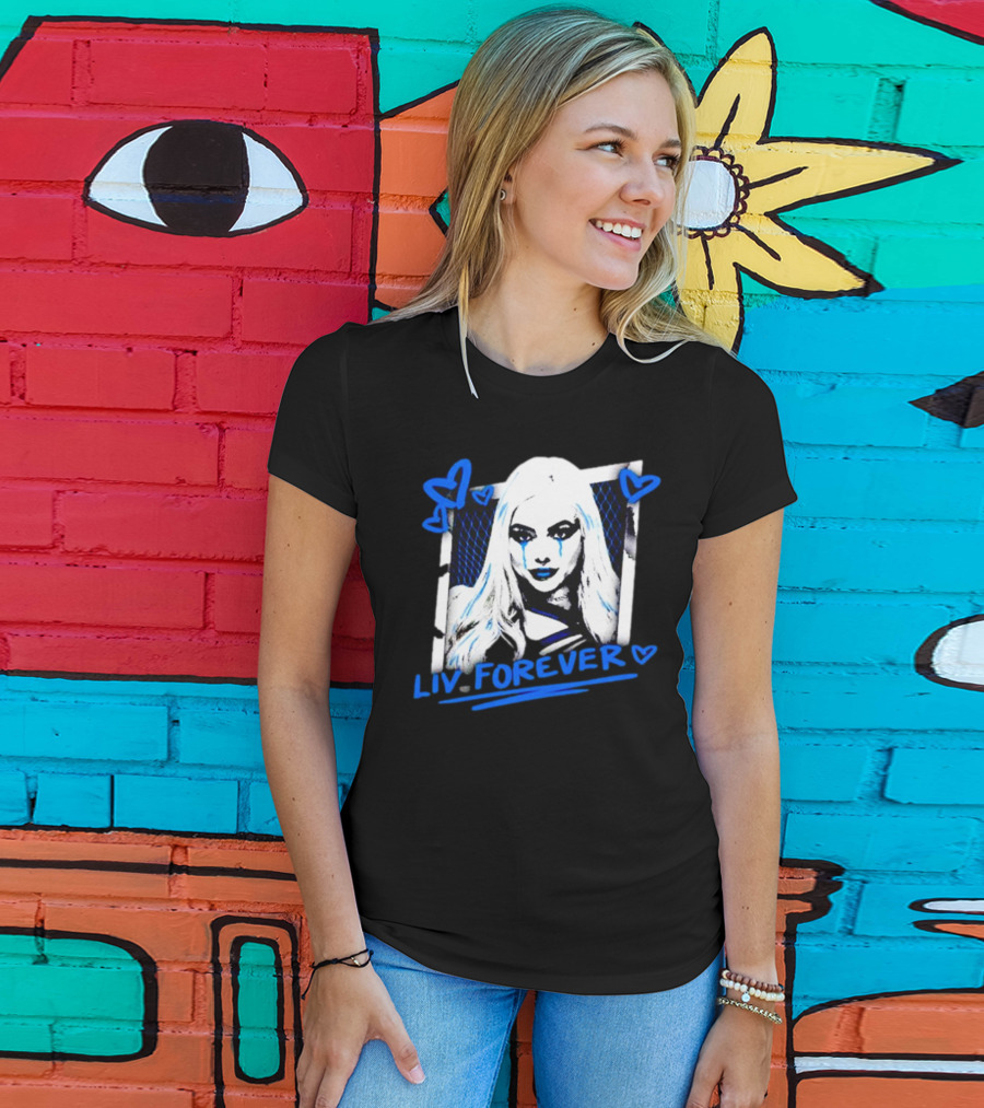 Liv Forever Crying Hearts Bayley Wearing A Liv Morgan T-Shirt