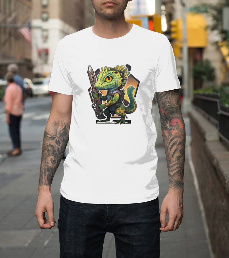 Valorant Gekko Character With Rifle T-Shirt