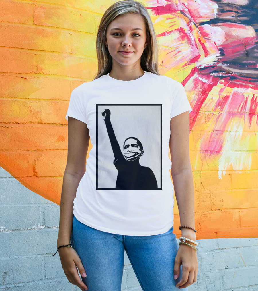 A Million Strong Masked Silhouette Raising Fist T-Shirt