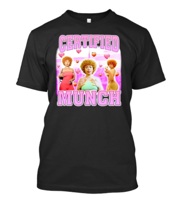 Certified Munch Pink Heart Bootleg Aesthetic Trio T-Shirt