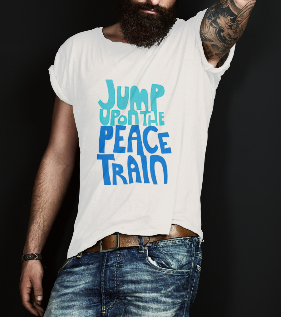 Jump Upon The Peace Train Retro Vibes T-Shirt